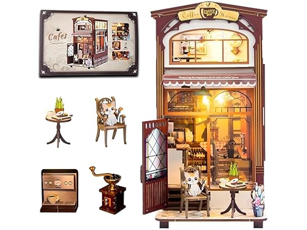 Diy Book Nook Kit - Dollhouses Café