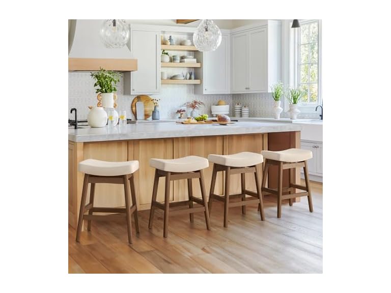 Cozyman Bar Stools Set of 4 Linen Color