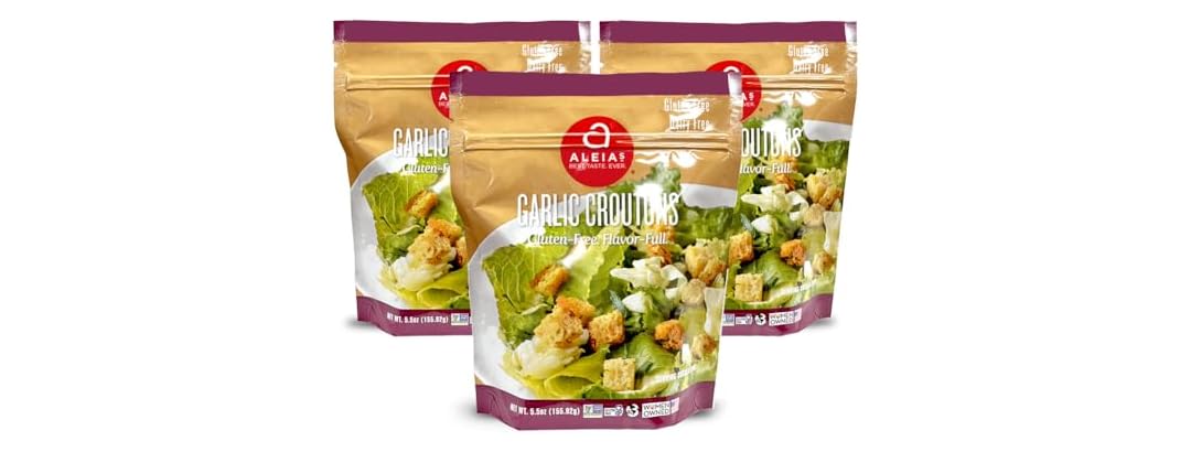 3PK Aleia’s Gluten Free Garlic Croutons – 5.5 oz