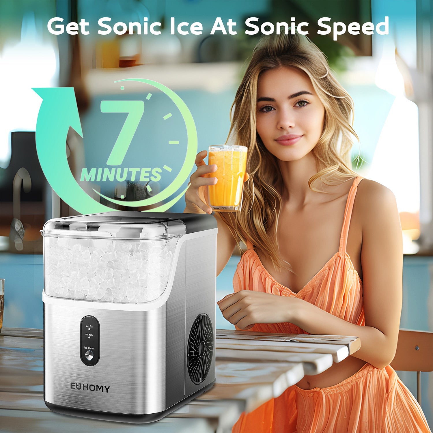 Euhomy Pearl L1 Nugget Ice Maker