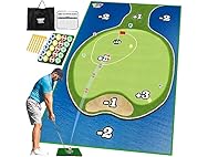Golf Chipping Game Set w/ Mat & Balls