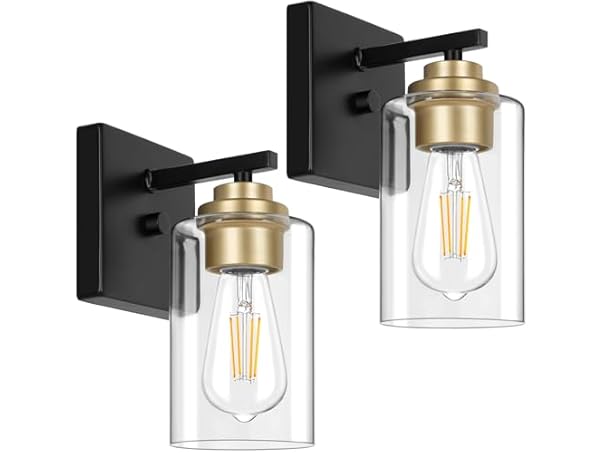 Set of 2 Wall Sconces for Bathroom -Choose Color