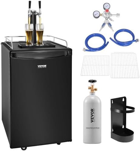 VEVOR Beer Kegerator, Dual Tap Draft