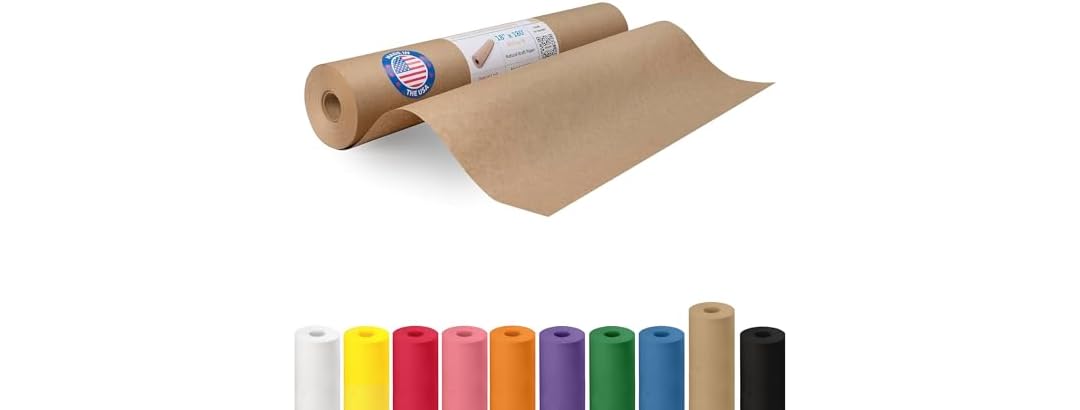 Brown Kraft Paper Roll 18" x 180ft