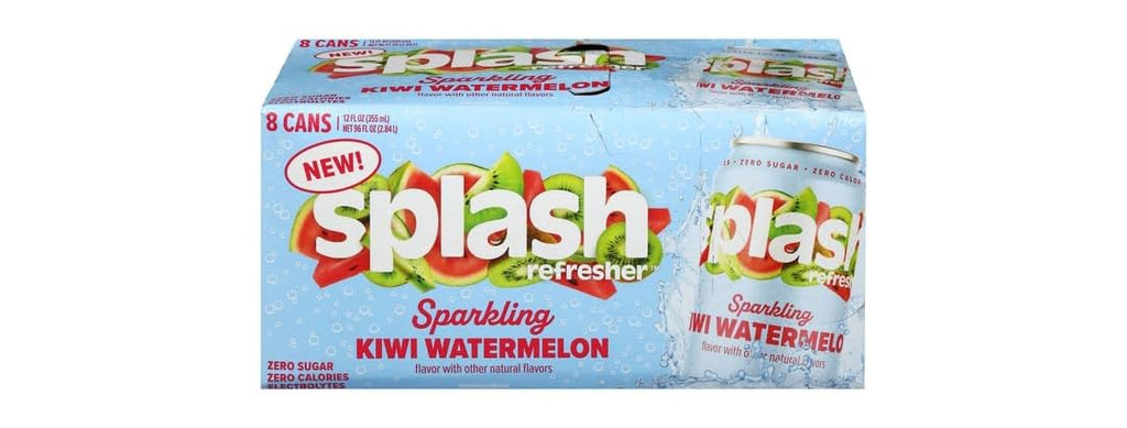 Splash, Kiwi Watermelon Sparkling Water 12 oz.