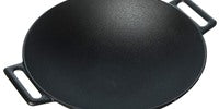 Jim Beam 12'' Cast Iron Grilling Wok
