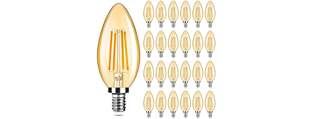 Yochoice 24-Pack Dimmable E12 Candelabra Bulbs 40Watt