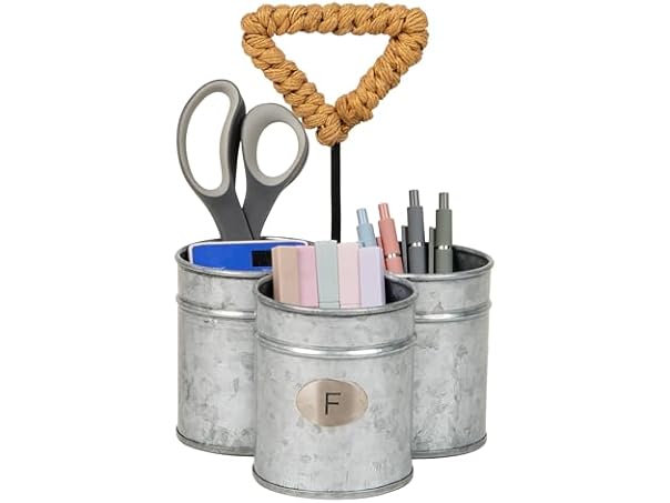 Mind Reader 3-Comp Metal Caddy Silver