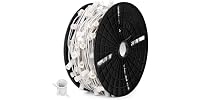 Commercial 500 FT LED Lights Sockets Outdoor, White
