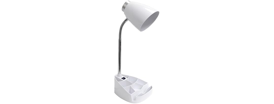 Creekwood Home Gooseneck Desk Lamp White