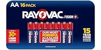 (16 PACK) Rayovac AA Fusion Premium Alkaline Batteries