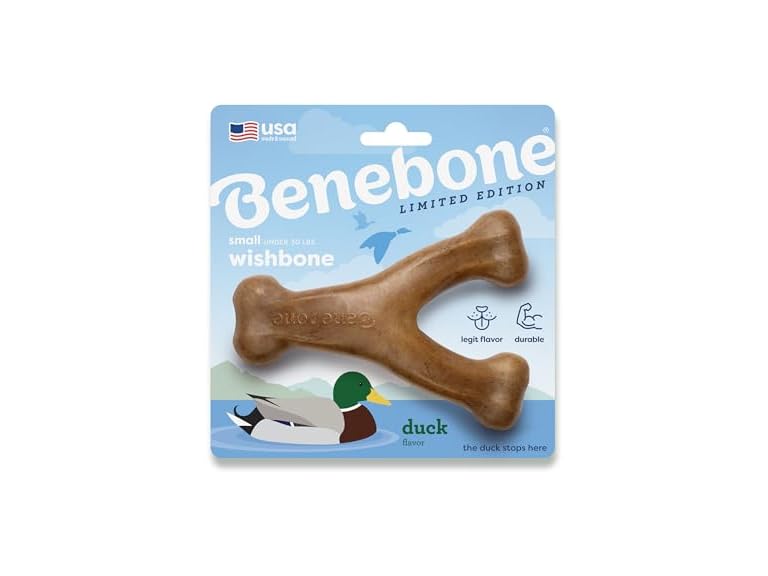 Benebone Wishbone Durable Dog Chew Toy for Ag