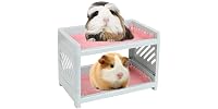 PODOO Guinea Pig Bunk Bed with 2 Mats