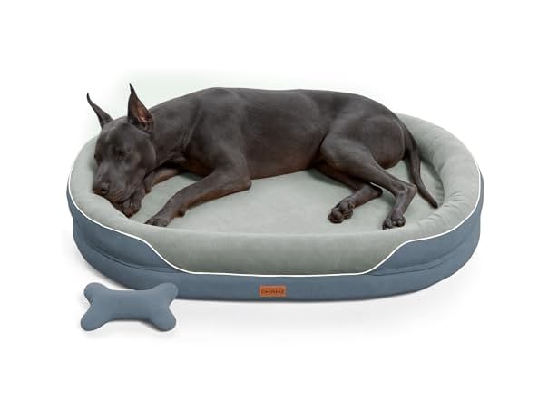 CWAWZ Dark Grey XXL Orthopedic Dog Bed 53"