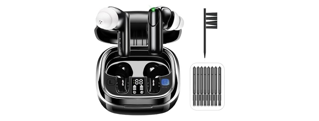 Digital Hearing Aids with Cleaner Kit