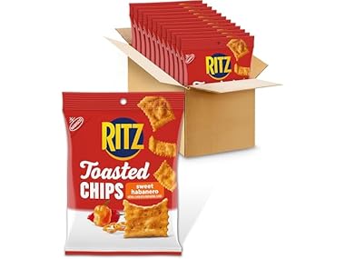 12PK RITZ Toasted Chips Sweet Habanero Crackers
