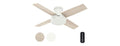 Hunter Fan 44" Fresh White w/ Remote