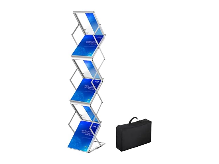 VEVOR Foldable Magazine Display Rack, 6