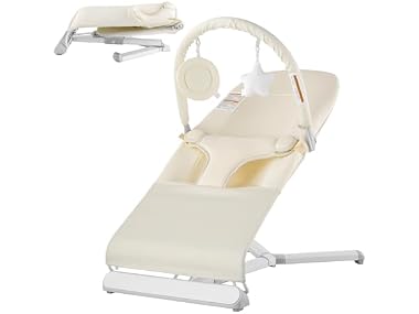 Baby Bouncer, Folding Bouncer Seat for Rotatable