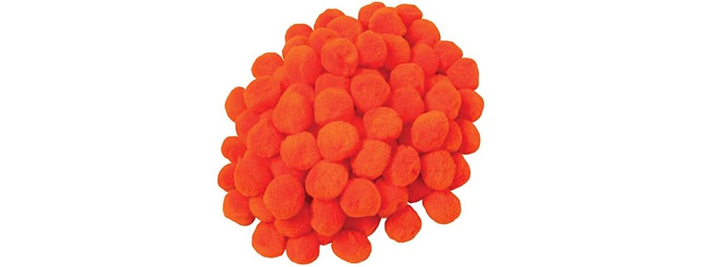 Creativity Street Pom Pons 100-Pc 1" Orange