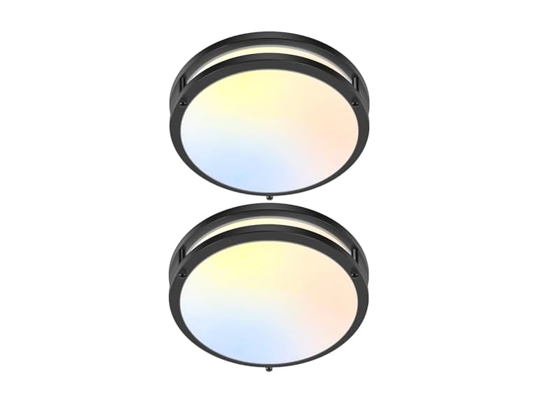 GoBright 2-Pack 10" Bathroom Light Fixture Ceiling Mount