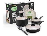 GreenLife 8pc Nonstick Cookware Set, Black
