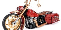 Retro Motorcycle Building Blocks Toy Set