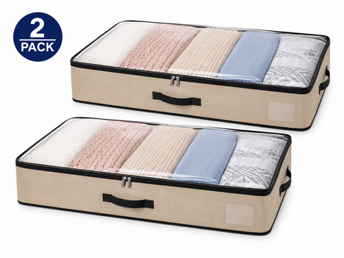 2 Pack Under-the-Bed Storage Bags
