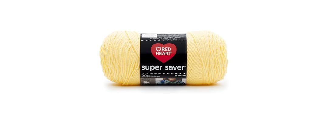 Red Heart E300.0235 Super Saver Economy Yarn, Lemon
