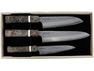 Cold Steel Japanese VG-10 Damascus 3-Piece Kitchen Knife Set