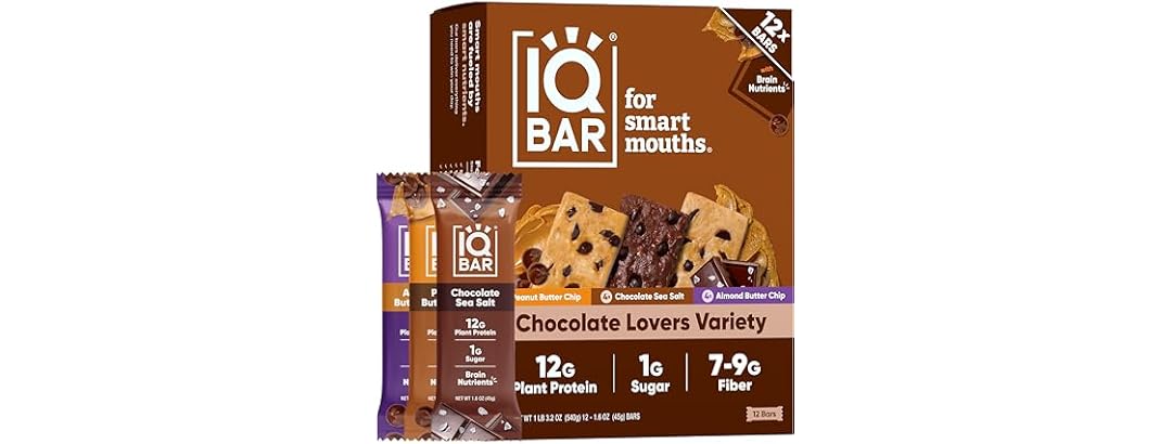 24CT IQBAR Clean Plant Protein Bars- Your Choice