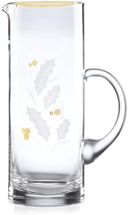 Lenox  Holiday Gold Pitcher, Christmas Theme