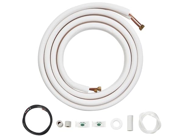 16FT Mini Split Line Set, 3/8" & 5/8" O.D Copper