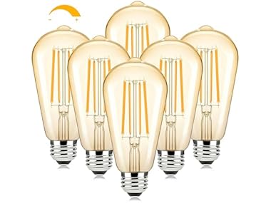 Brightever Warm Light Bulbs 60W Equivalent, 2200K