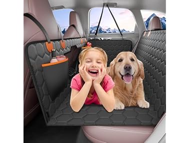 Back Seat Extender, Dog Car Seat Cover 350lbsDog