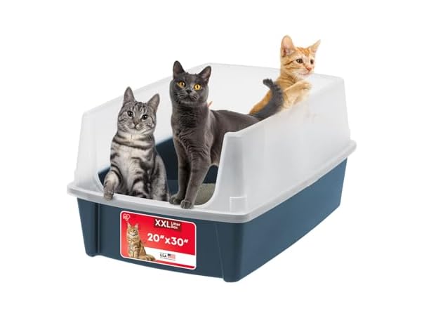IRIS USA Extra Large Litter Box XXL Open Top