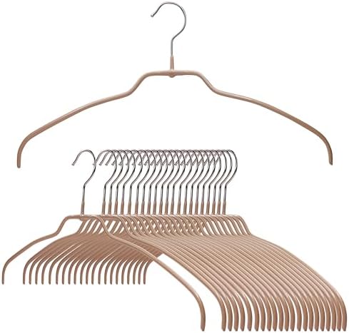 MAWA by Reston Lloyd Clothing Hangers Set of 24, Latte