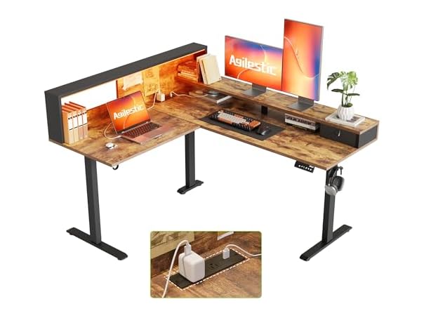 Agilestic Electric Desk with Storage