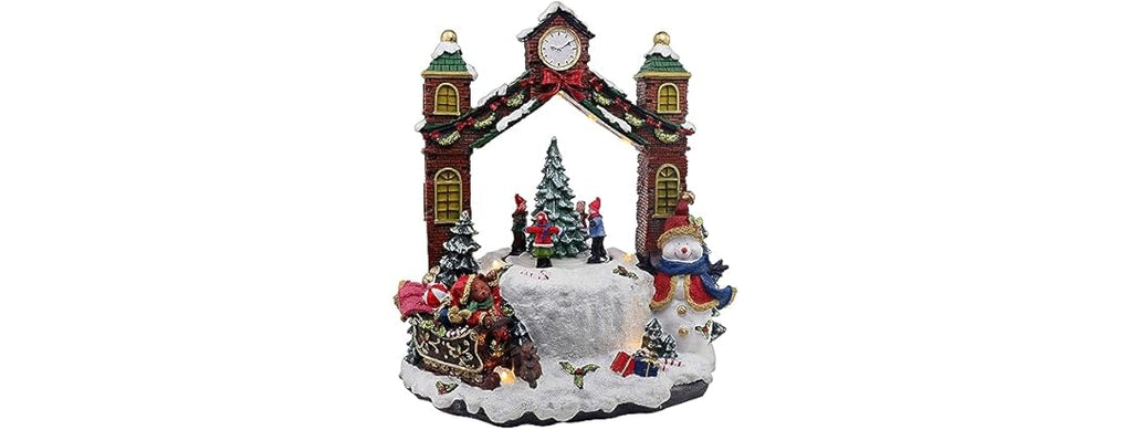 Top Treasures Christmas Village Clock Tower
