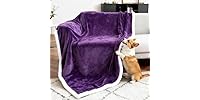 BoxZone Waterproof Dog Blanket- Purple White Large