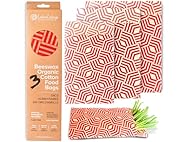 48 Pack Beeswax Organic Cotton Food Bags