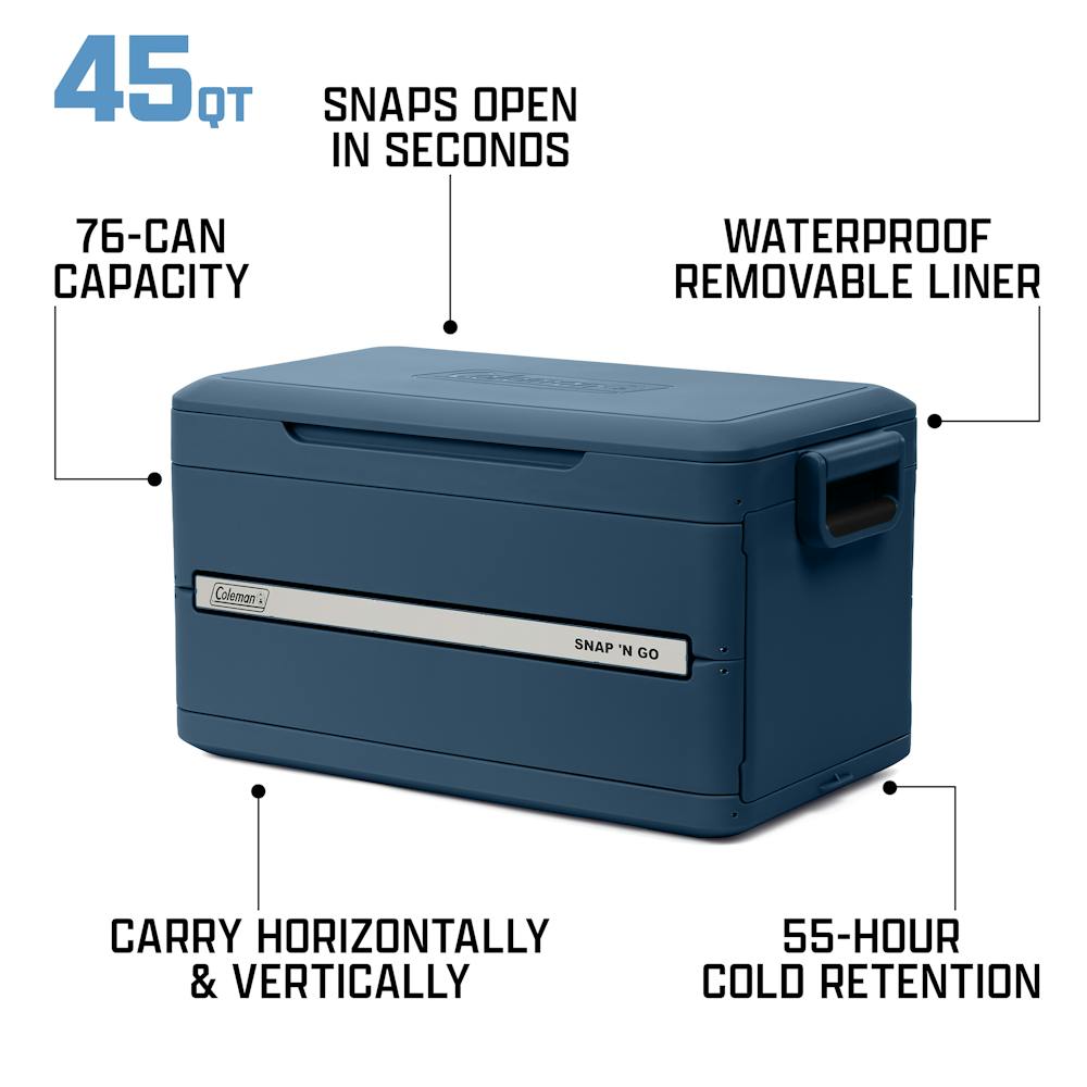 Snap 'N Go 45-Quart Collapsible Hard Cooler