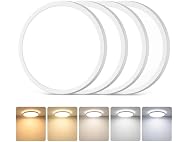 GoBright 7in White LED Ceiling Lights 4PK