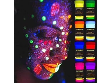 2-Pack UV Neon Body Paint Set