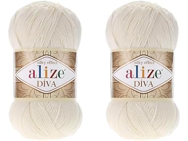 Alize Diva Yarn 100% Microfiber 2-Skein