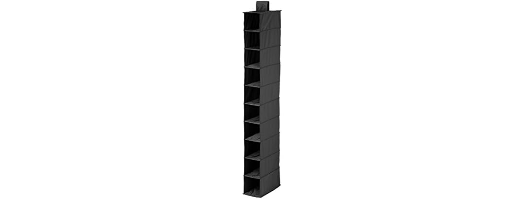 Honey-Can-Do 10-Shelf Hanging Shoe Organizer, Black