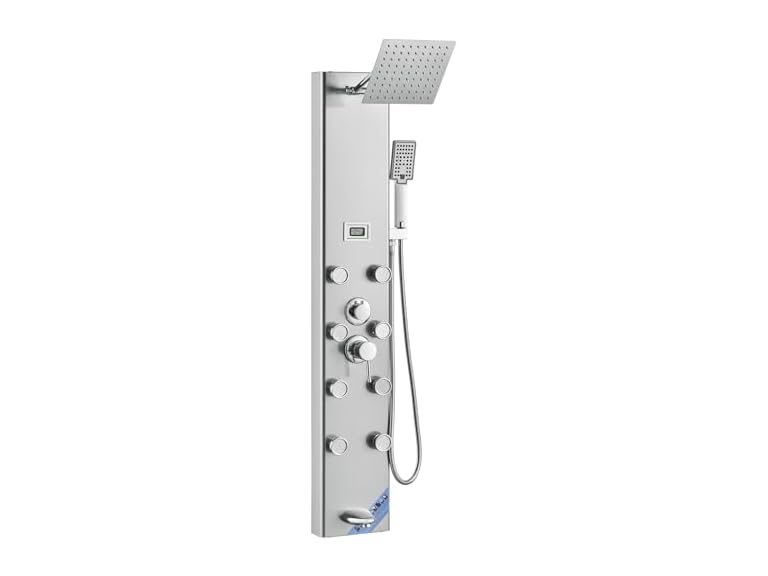 Shower Panel System, 5 Shower Modes, Digital
