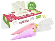 Disposable Piping Bags 21" 80-Pack