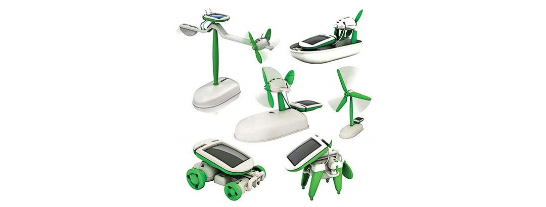 DIY 6-in-1 Solar Robot Vehicles