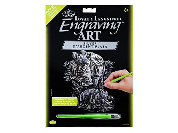 Royal & Langnickel Silver Engraving Rhino